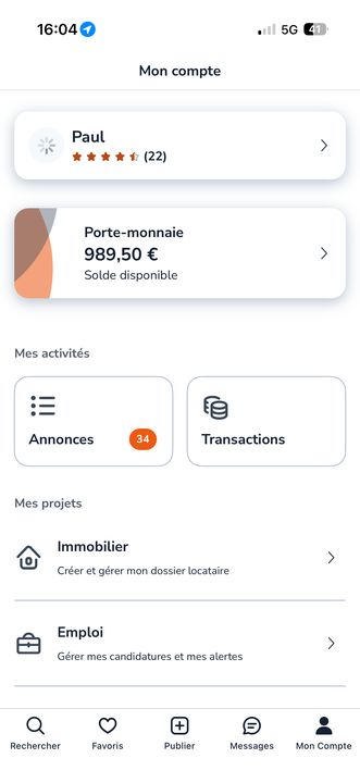 Compte Leboncoin, 22 avis positifs